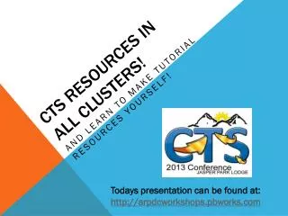 CTS Resources in all Clusters!