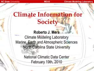Climate Information for Society