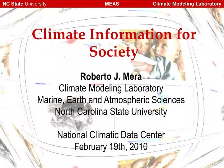 climate information for society