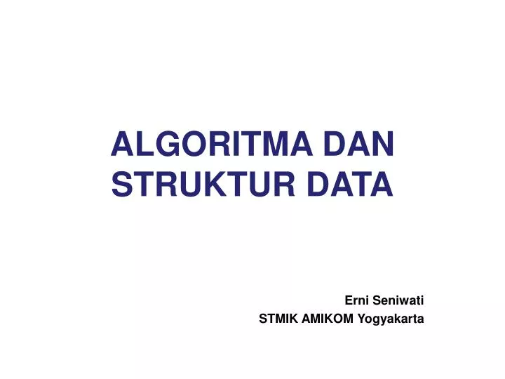 algoritma dan struktur data