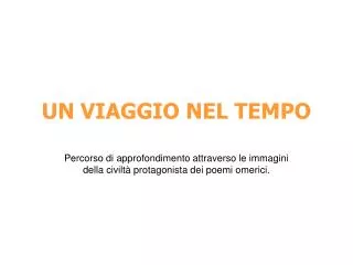 un viaggio nel tempo