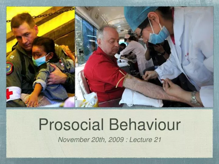 prosocial behaviour