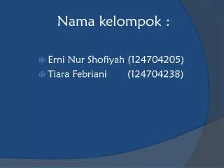 nama kelompok