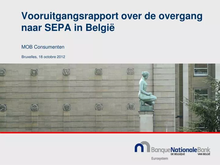 vooruitgangsrapport over de overgang naar sepa in belgi