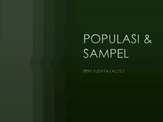 populasi sampel
