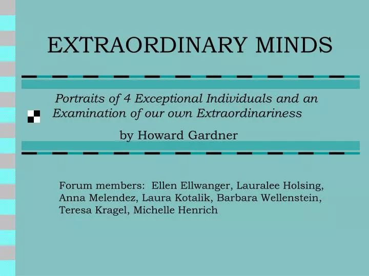 extraordinary minds