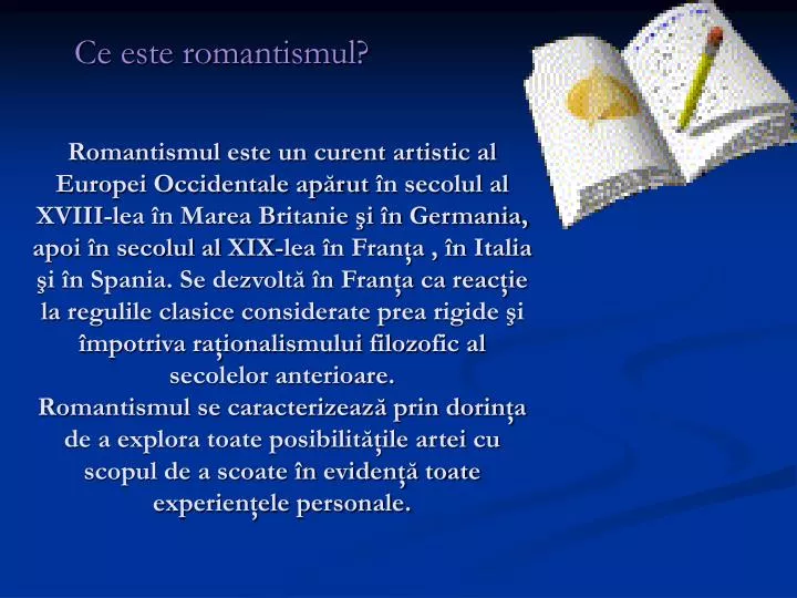 ce este romantismul