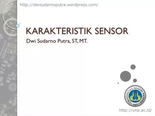 karakteristik sensor