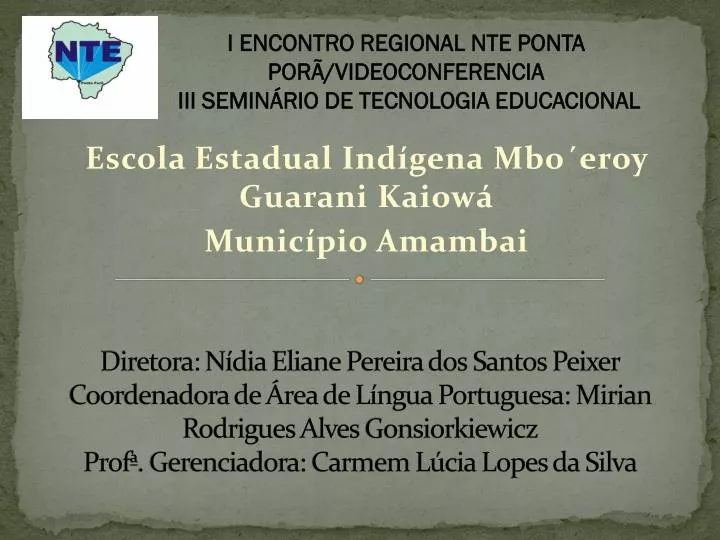 escola estadual ind gena mbo eroy guarani kaiow munic pio amambai
