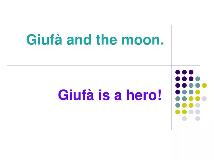 giuf and the moon