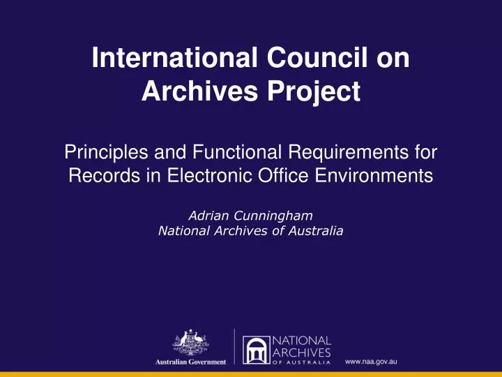 international council on archives project