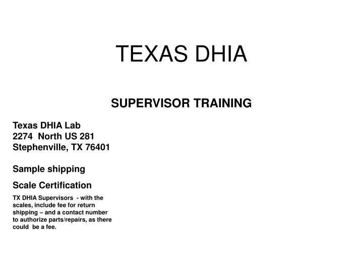 texas dhia