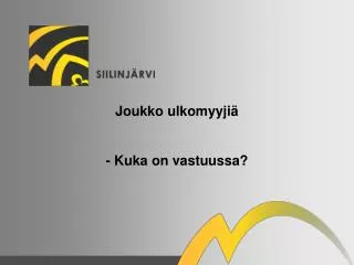 joukko ulkomyyji