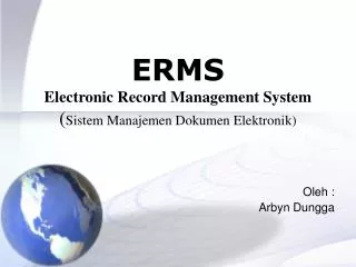 erms electronic record management system sistem manajemen dokumen elektronik