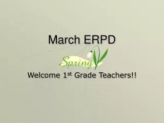 March ERPD