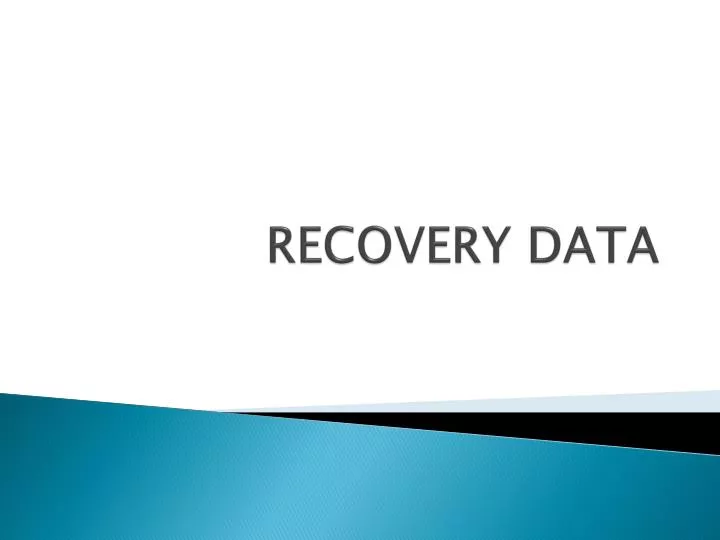 recovery data