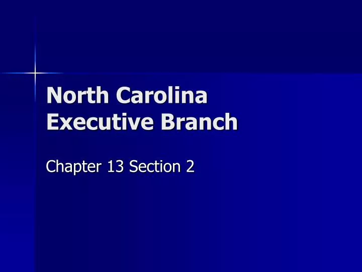 north carolina executive branch