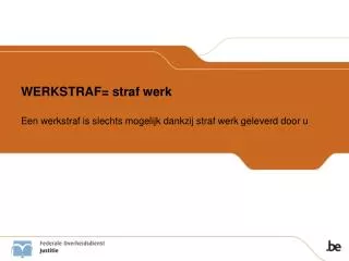 werkstraf straf werk
