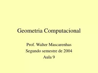 geometria computacional