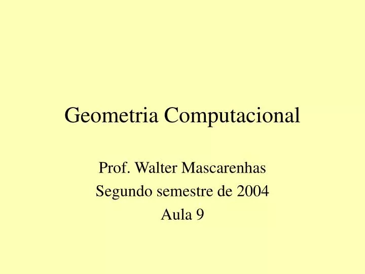 geometria computacional
