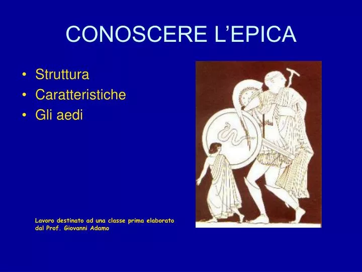 conoscere l epica