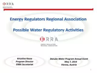 Energy Regulators Regional Association Possible Water Regulatory Activities