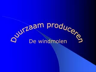 de windmolen