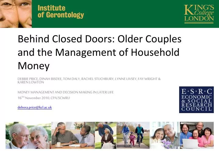 behind closed doors older couples and the management of household money
