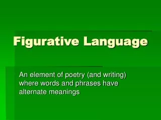 Figurative Language