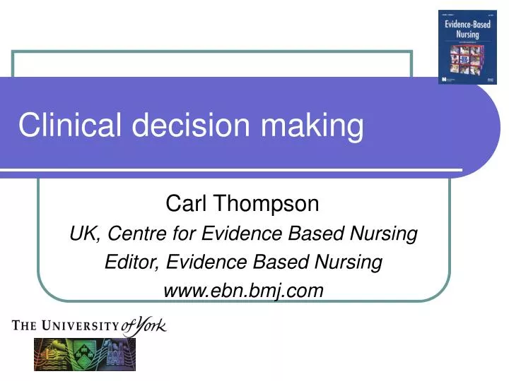 clinical decision making