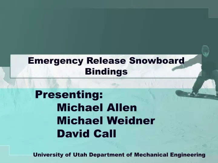 emergency release snowboard bindings