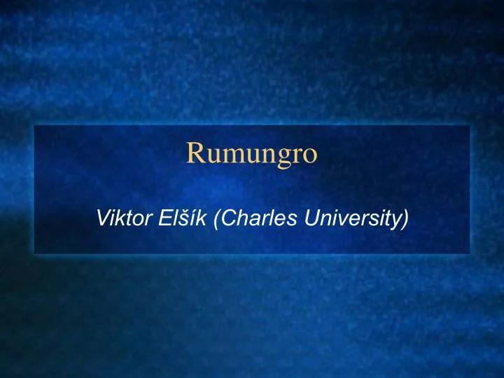 rumungro