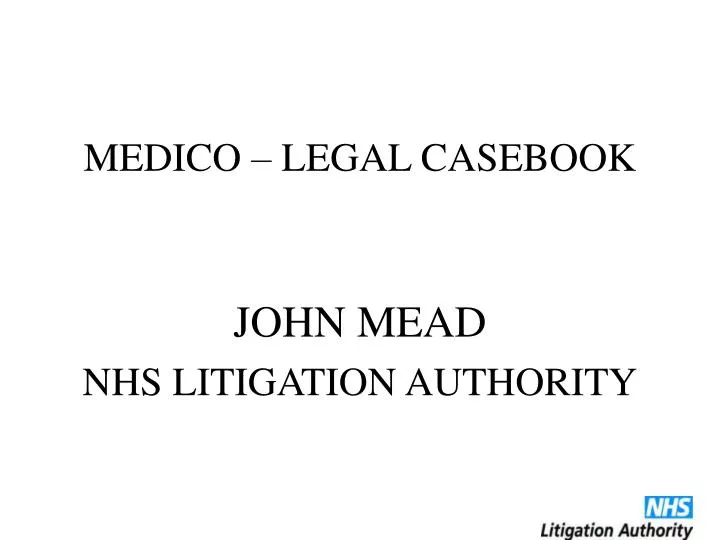 medico legal casebook