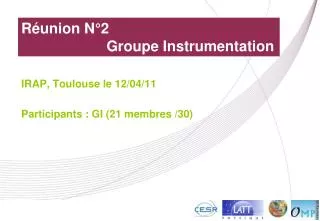 r union n 2 groupe instrumentation