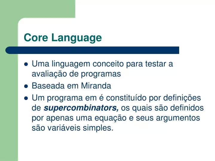 core language