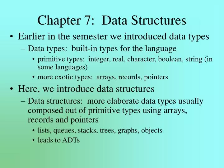 chapter 7 data structures