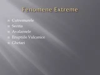 fenomene extreme