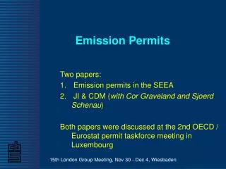 Emission Permits