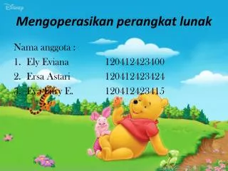 mengoperasikan perangkat lunak