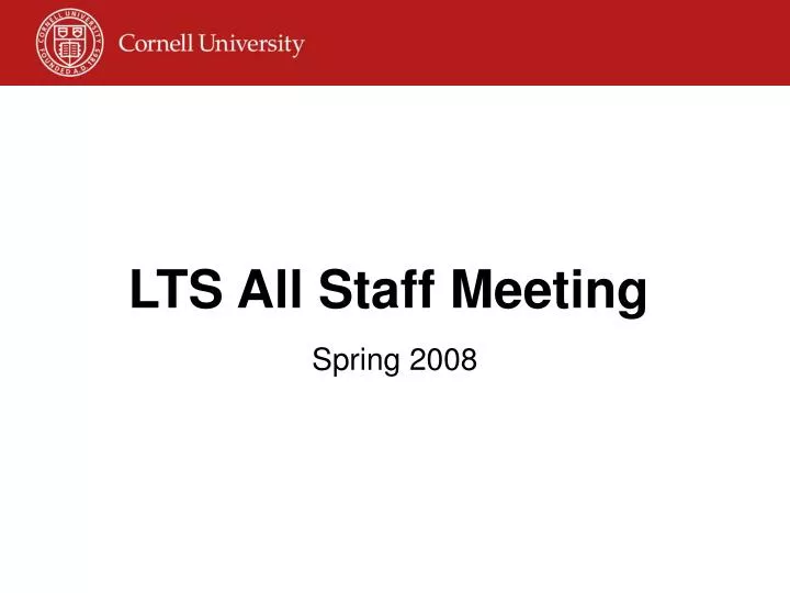 lts all staff meeting