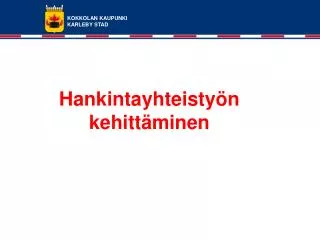 hankintayhteisty n kehitt minen