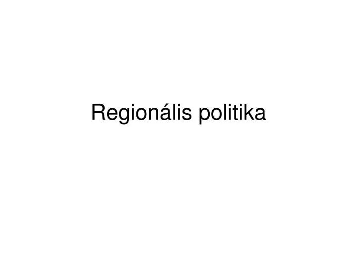 region lis politika