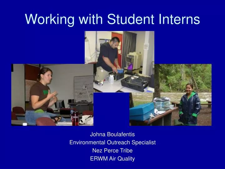 working with student interns