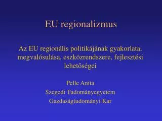 eu regionalizmus