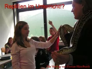reptilien im unterricht