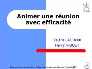 Animer une réunion avec efficacité