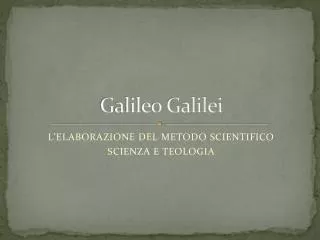 galileo galilei