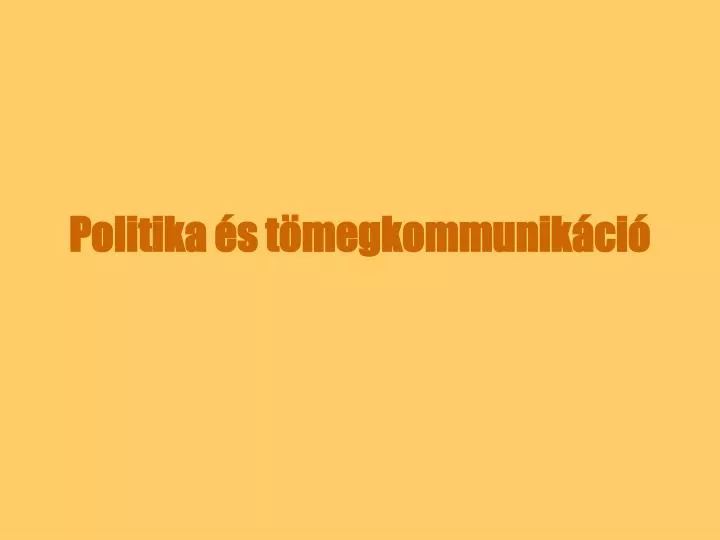 politika s t megkommunik ci