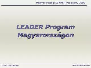leader program magyarorsz gon