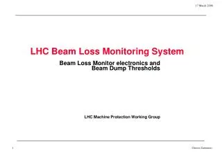 LHC Beam Loss Monitoring System